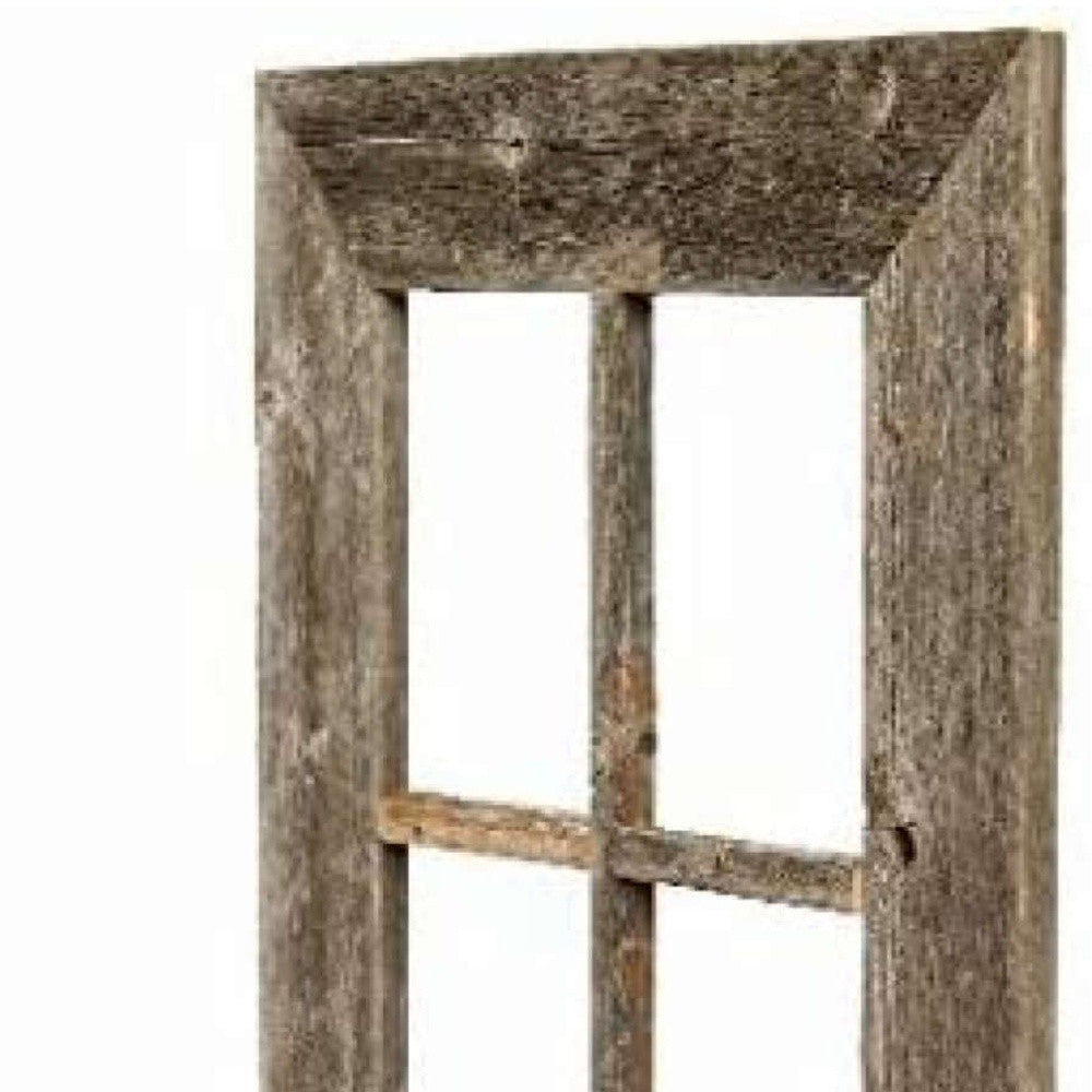 22X18 Rustic Weatered Grey Window Frame With Planter