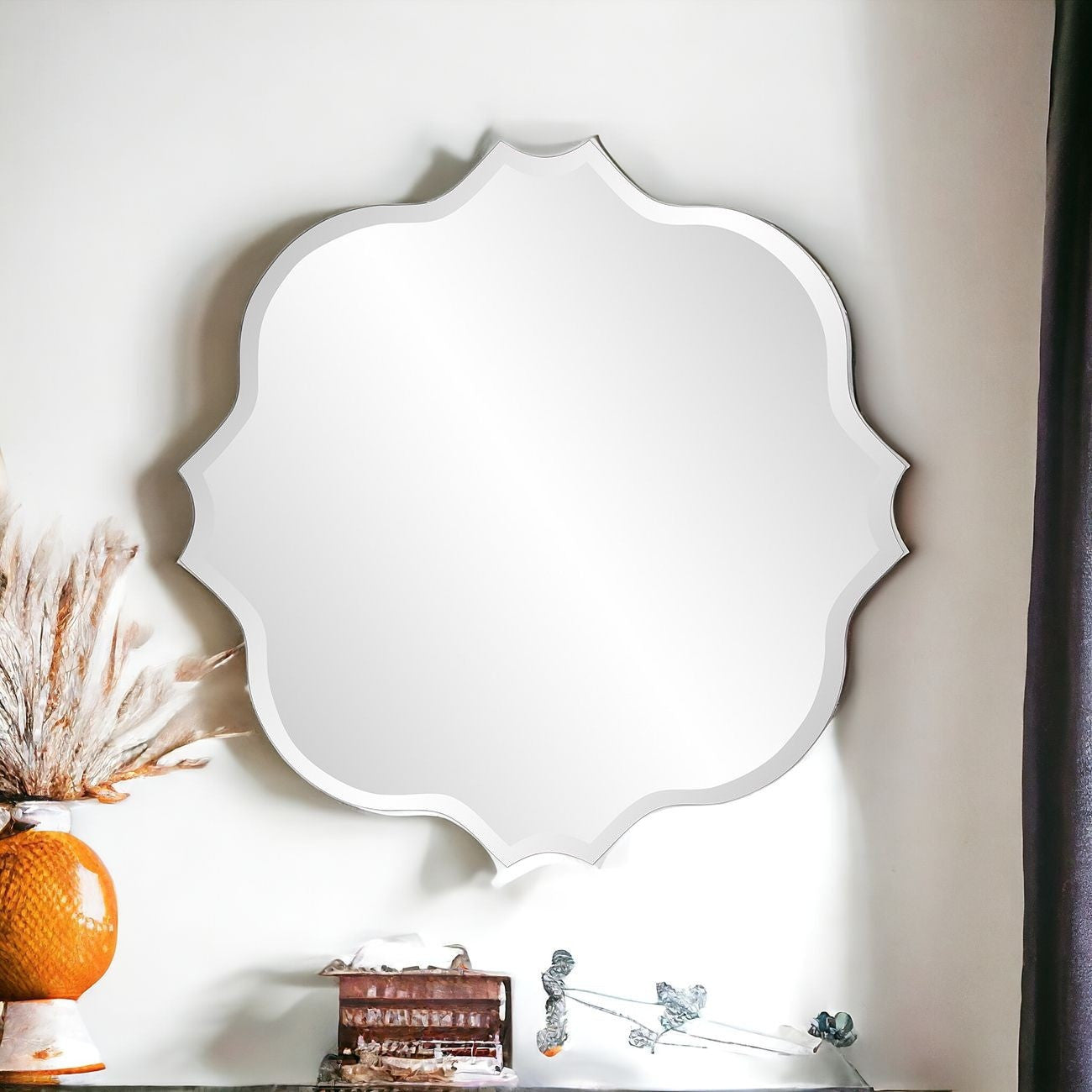 36" Mirror Square Framed Accent Mirror