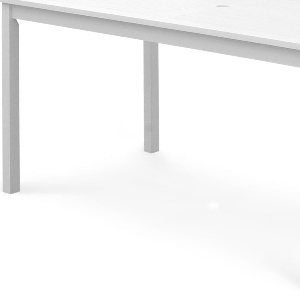White Dining Table With Straight Legs