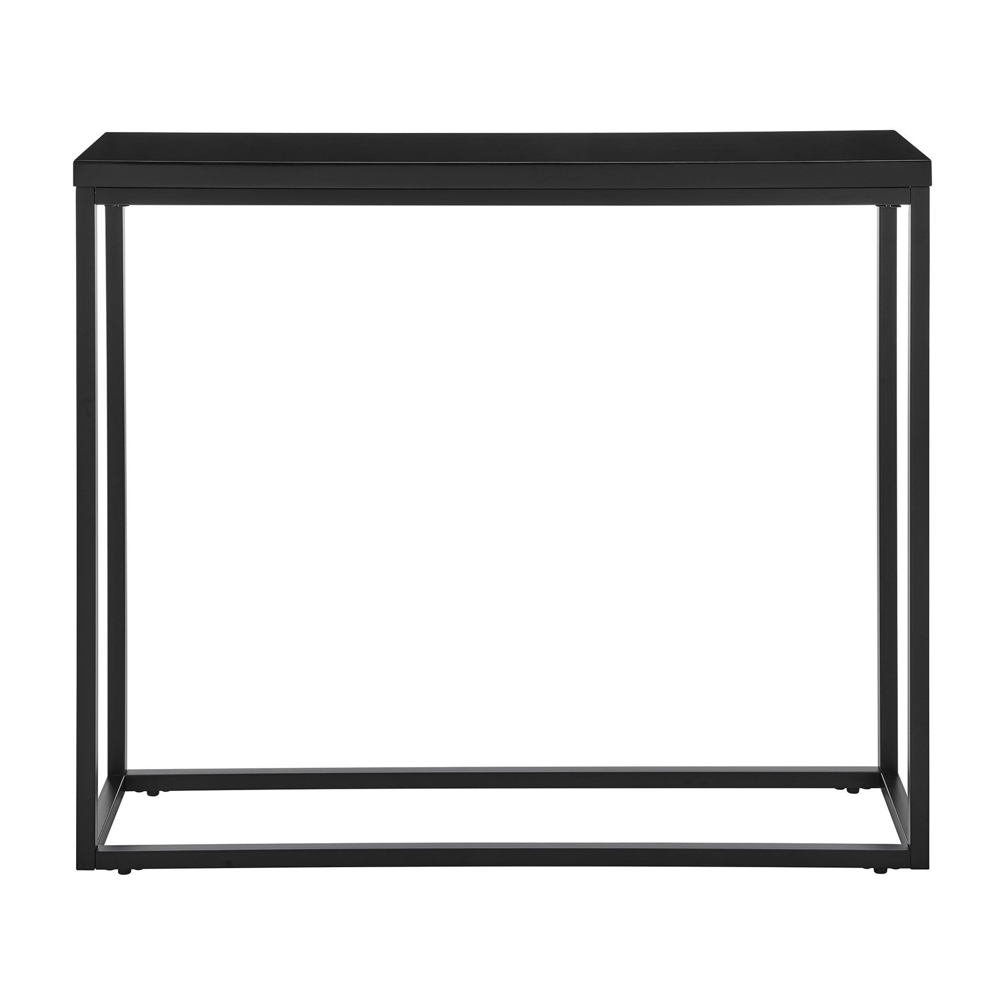 35" Black Frame Console Table