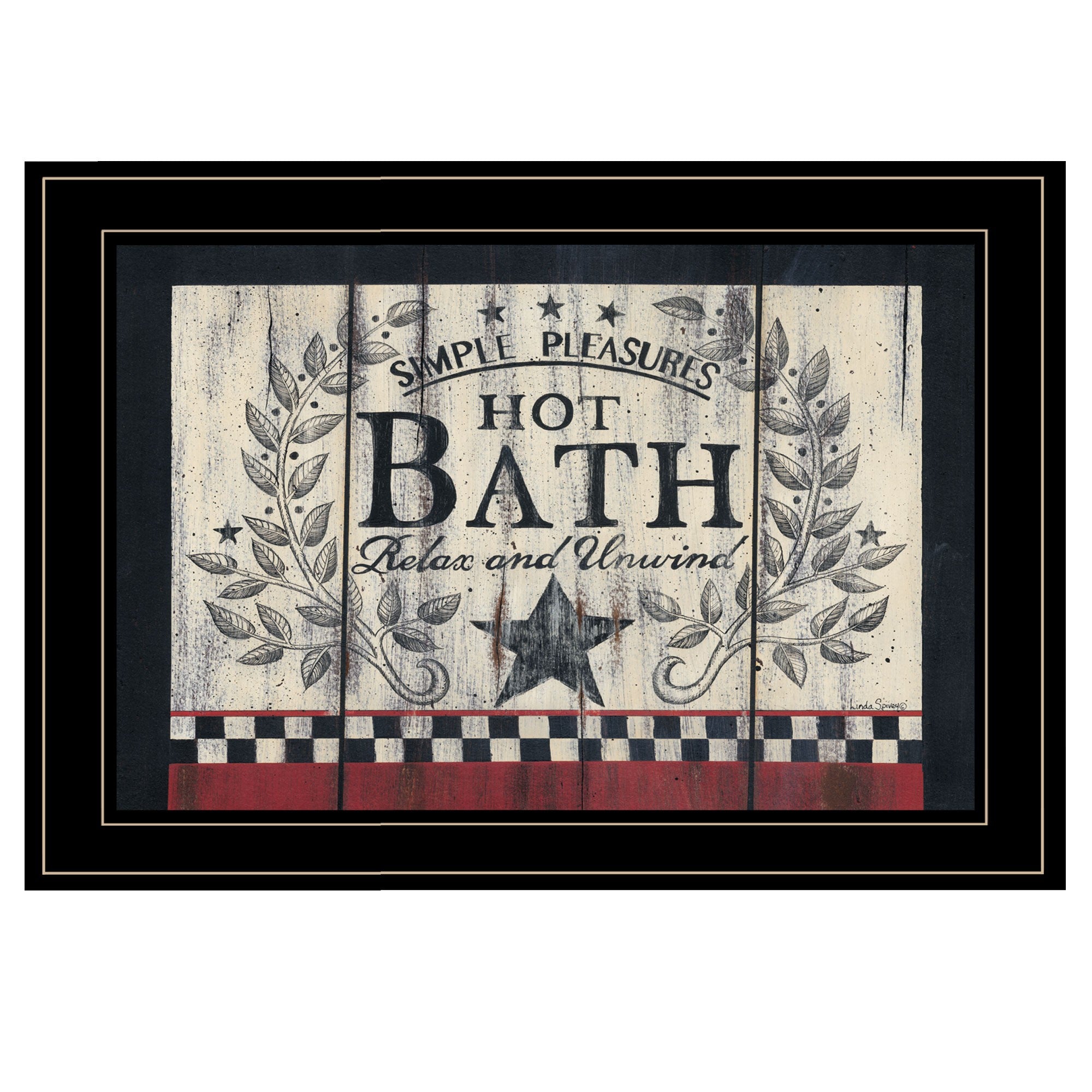 Hot Bath 14 Black Framed Print Wall Art