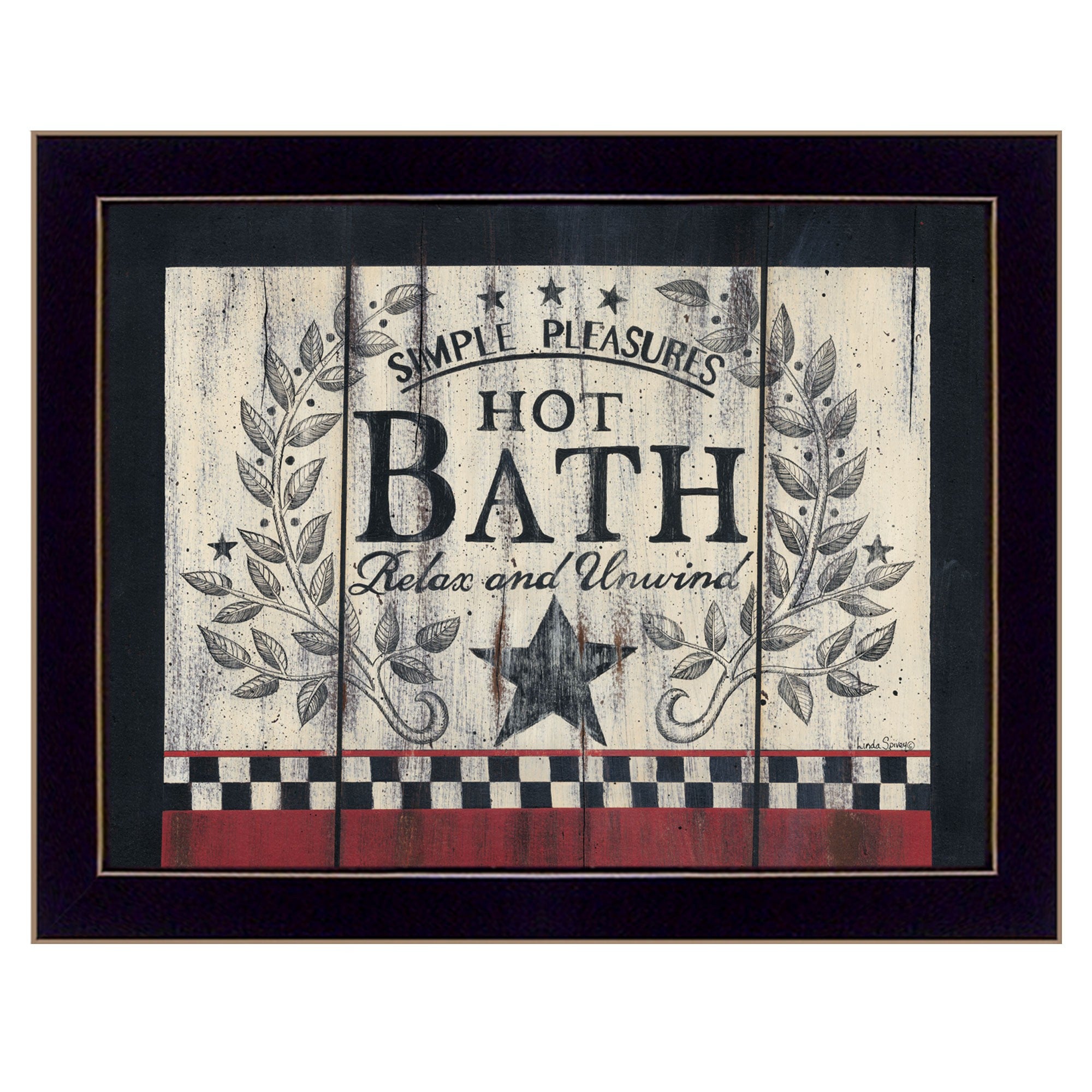 Hot Bath 15 Black Framed Print Wall Art