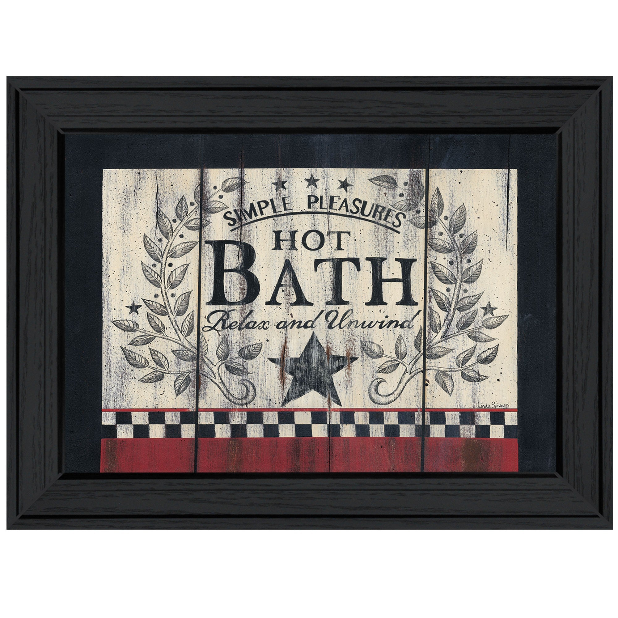 Hot Bath 2 Black Framed Print Wall Art
