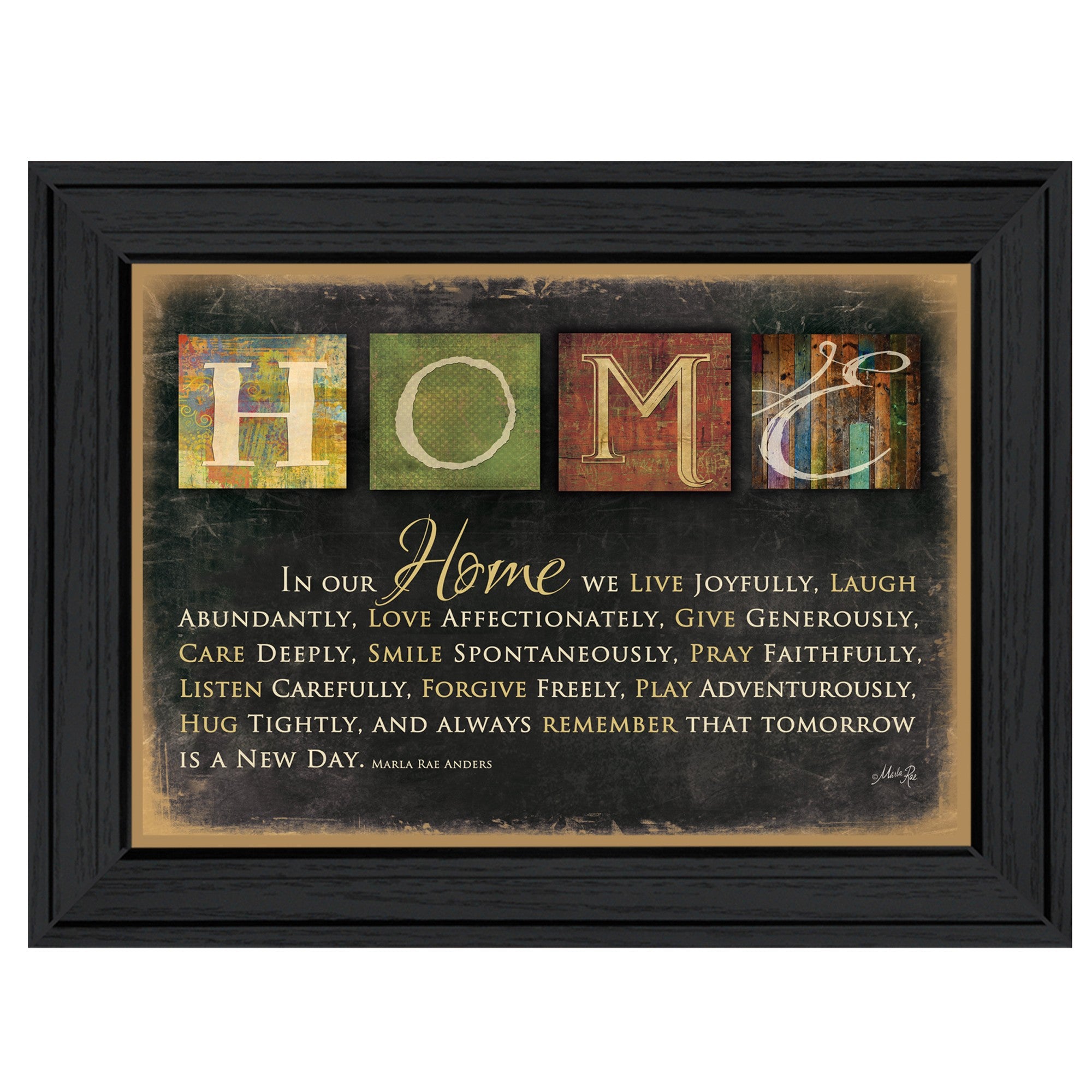 In Our Home 6 Black Framed Print Wall Art