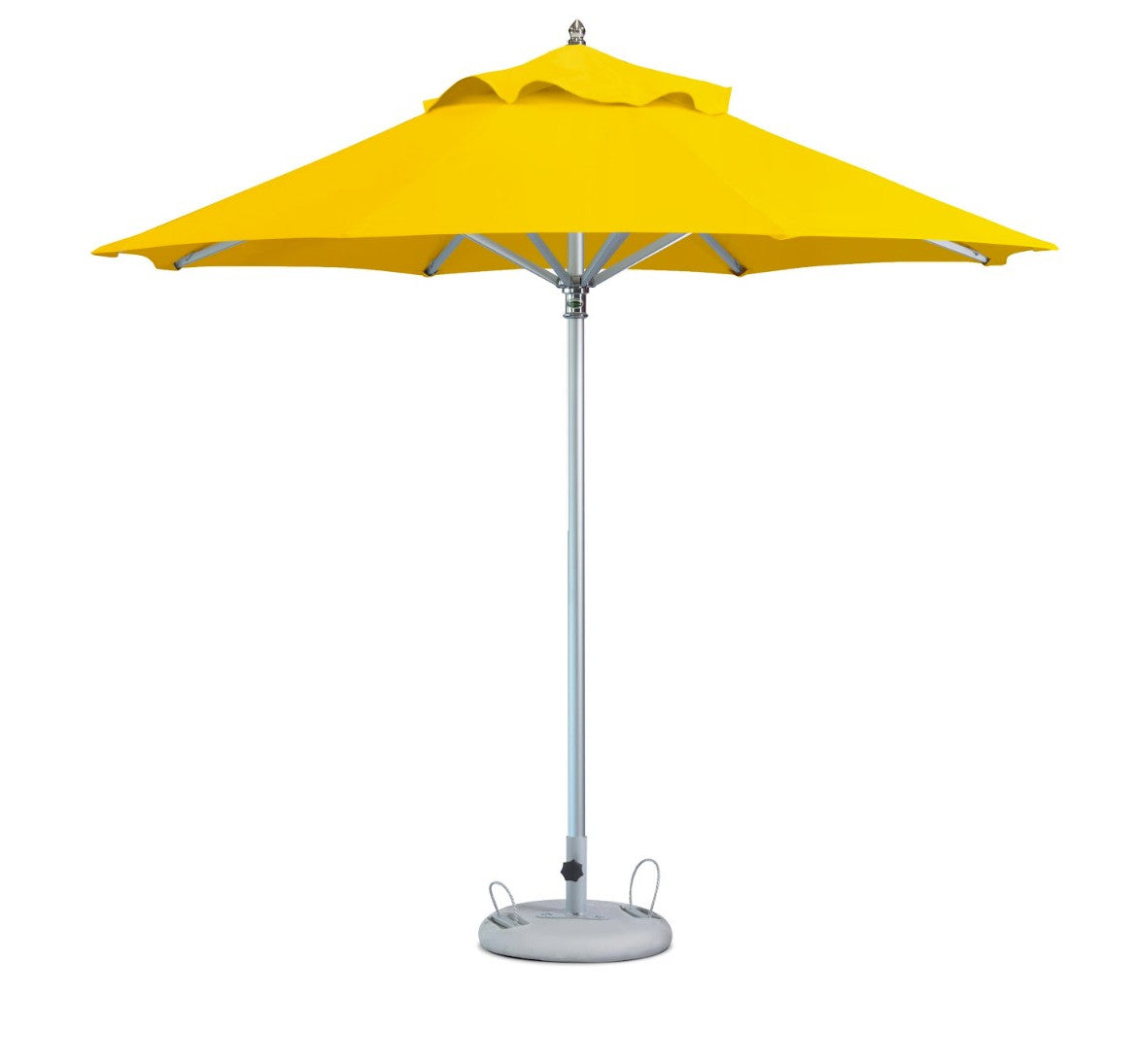 10' Yellow Polyester Round Market Patio Umbrella