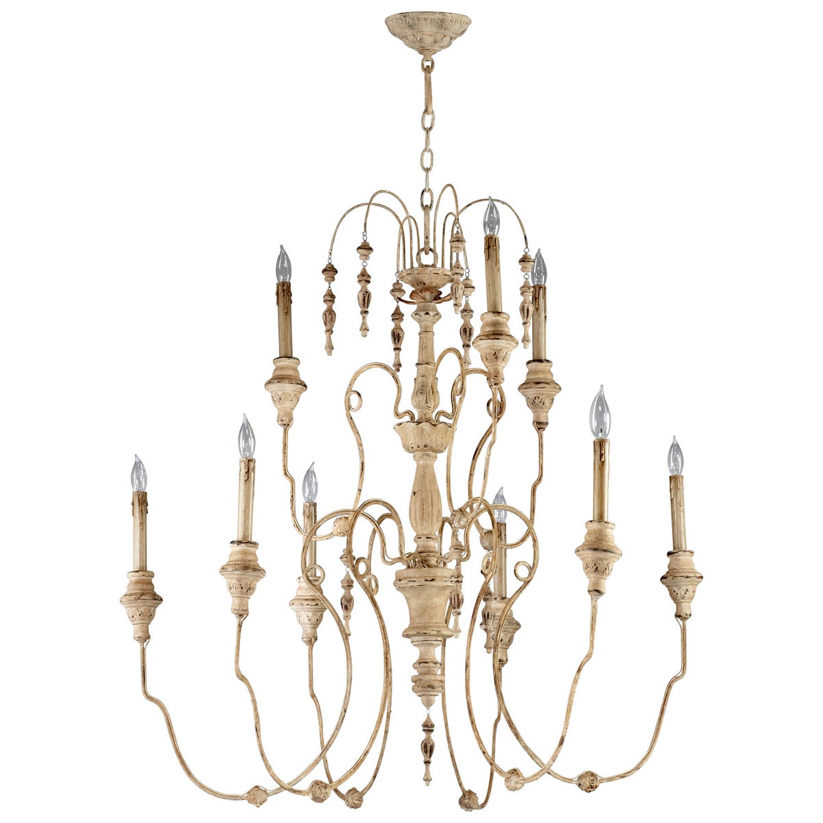 Persian White Maison Chandelier 9-Light