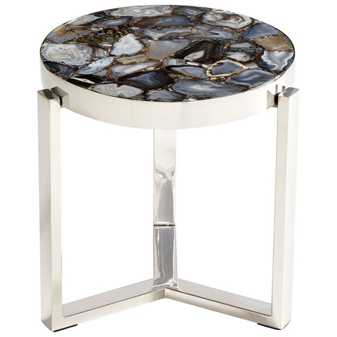 Nickel Geodance Side Table