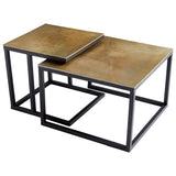 Black And Brass Arca Nesting Tables