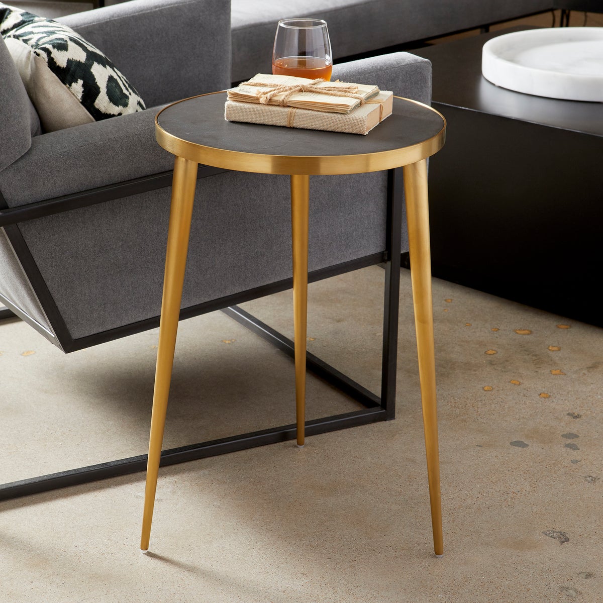 Gold Bremen Side Table