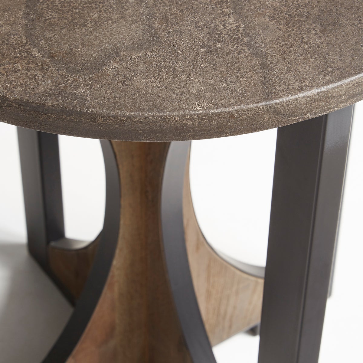 Bronze And Dark Elm Savannah Side Table