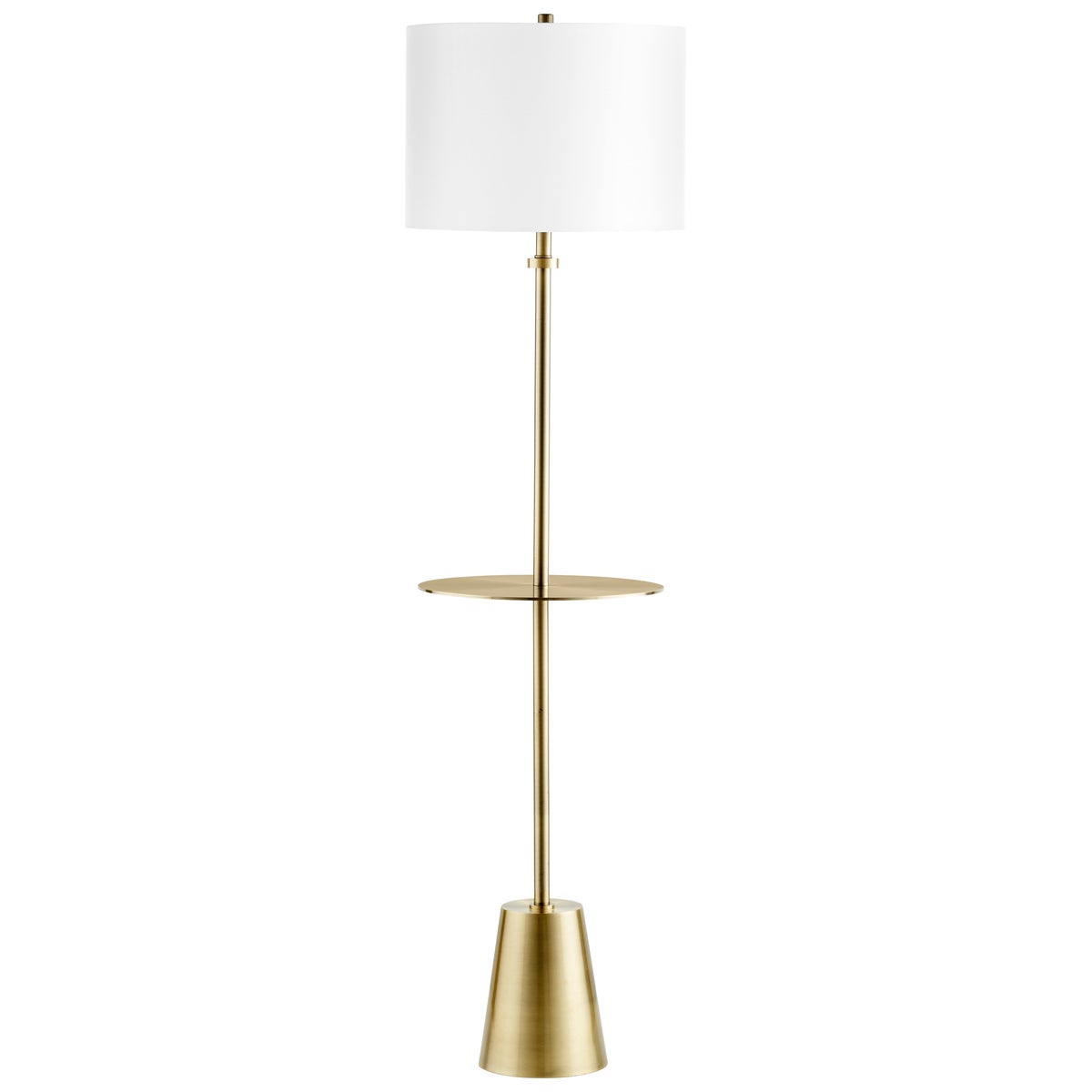Brass Peplum Floor Lamp