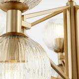 Aged Brass Helios Chandelier