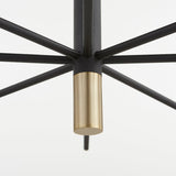 Noir & Aged Brass Apollo Chandelier