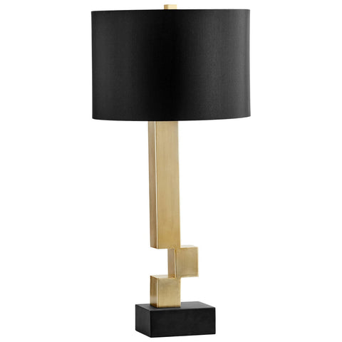 Black And Frosted Rendezvous Table Lamp