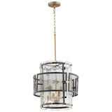 Noir & Aged Brass Panorama Chandelier