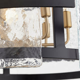 Noir & Aged Brass Panorama Chandelier