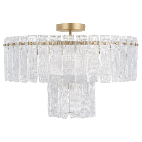 Aged Brass OTHELLO 7-Light Ceiling Mount