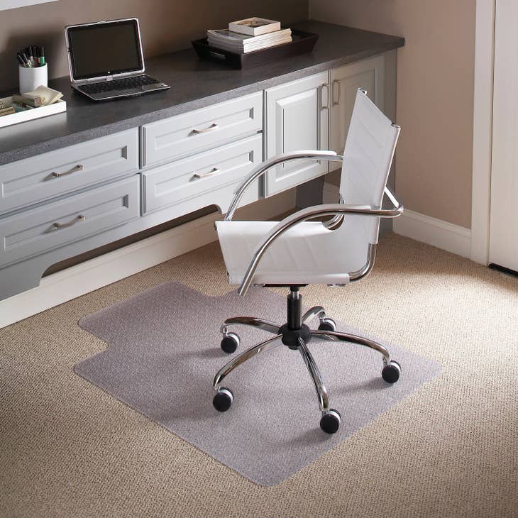 45" X 53" Rectangular Carpet Chair Mat with Lip