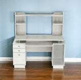 49" White Computer Desk With Three Drawers