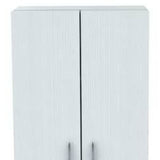 66" White Laminated Wood Pantry or Storage Cabinet