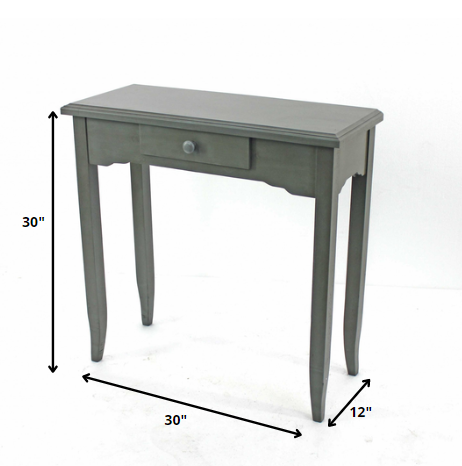 Gray 1 Drawer Minimalist - Console Table