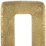 Gold Rectangle Accent Metal Mirror