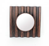 Bronze Square Accent Metal Mirror