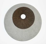 19" X 19" X 2.5" Grey And Brown Stone Wall Decor