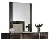 Modern Gray Glossy Wall Mirror