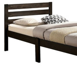 Popular Brown Twin Size Slat Wood Bed