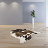 Black And White Cowhide Animal Print Area Rug