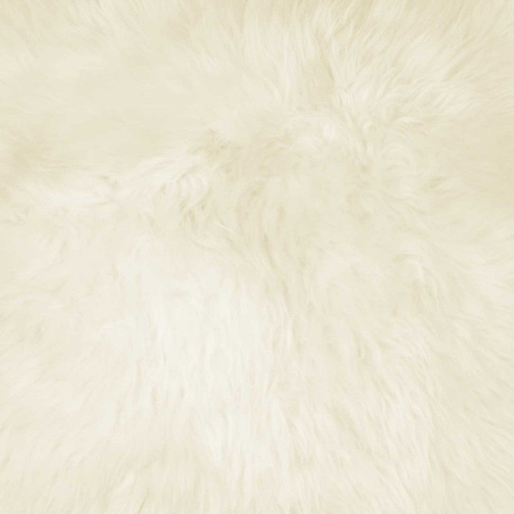 18" Gray Sheepskin Throw Pillow