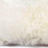 12" X 20" Natural Sheepskin Throw Pillow