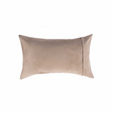 12" X 20" Brown and White Cowhide Throw Pillow