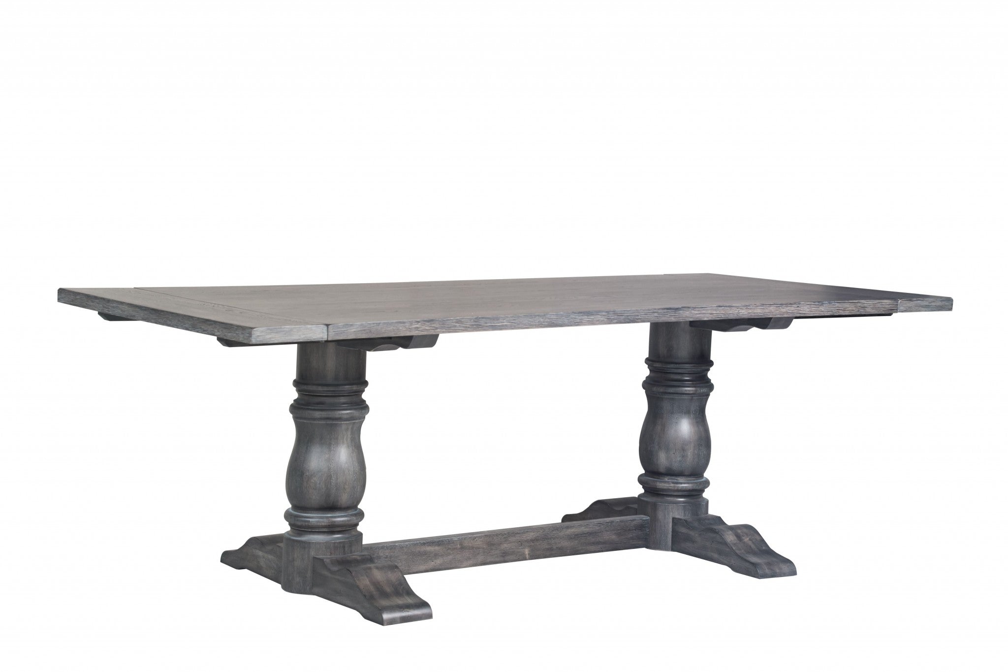 84" Brown Solid Wood Dining Table