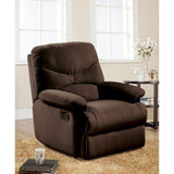 34.65" X 35.04" X 39.76" Chocolate Upholstered Motion Recliner