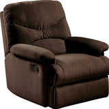 34.65" X 35.04" X 39.76" Chocolate Upholstered Motion Recliner