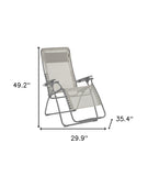 30" Gray Zero Gravity Chair