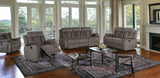 40" Modern Brown Fabric Loveseat