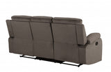 40" Modern Brown Fabric Loveseat