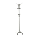 19" X 19" X 70" Silver  Metal  Coat Rack