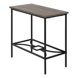 24" Taupe And Black Console Table With Storage