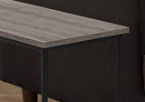 24" Taupe And Black Console Table With Storage
