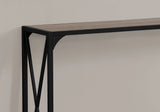 48" Taupe And Black Console Table With Storage
