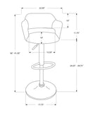 " White Metal Low Back Bar Height Bar Chair