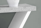 36" Gray And White Abstract Console Table With Storage