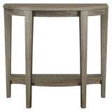 33" Deep Taupe End Table With Shelf