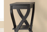 32" Deep Taupe End Table With Two Shelves