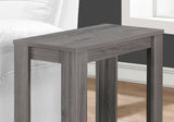 22" Black And Gray End Table With Shelf