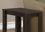 22" Black And Gray End Table With Shelf